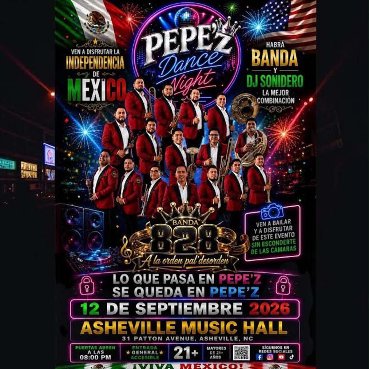 Pepe’Z Dance Night w/ Banda 828