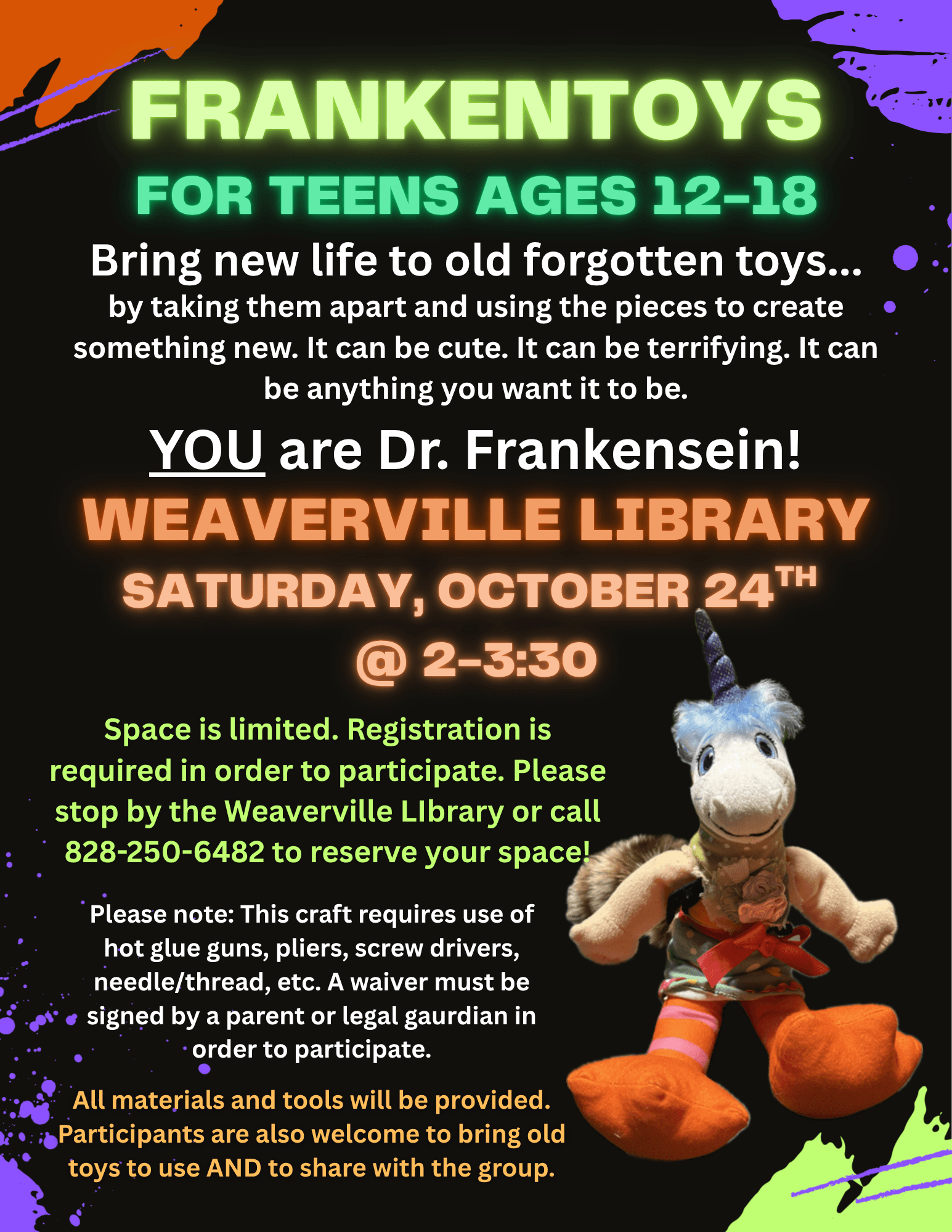 Frankentoys for Teens ages 12-18