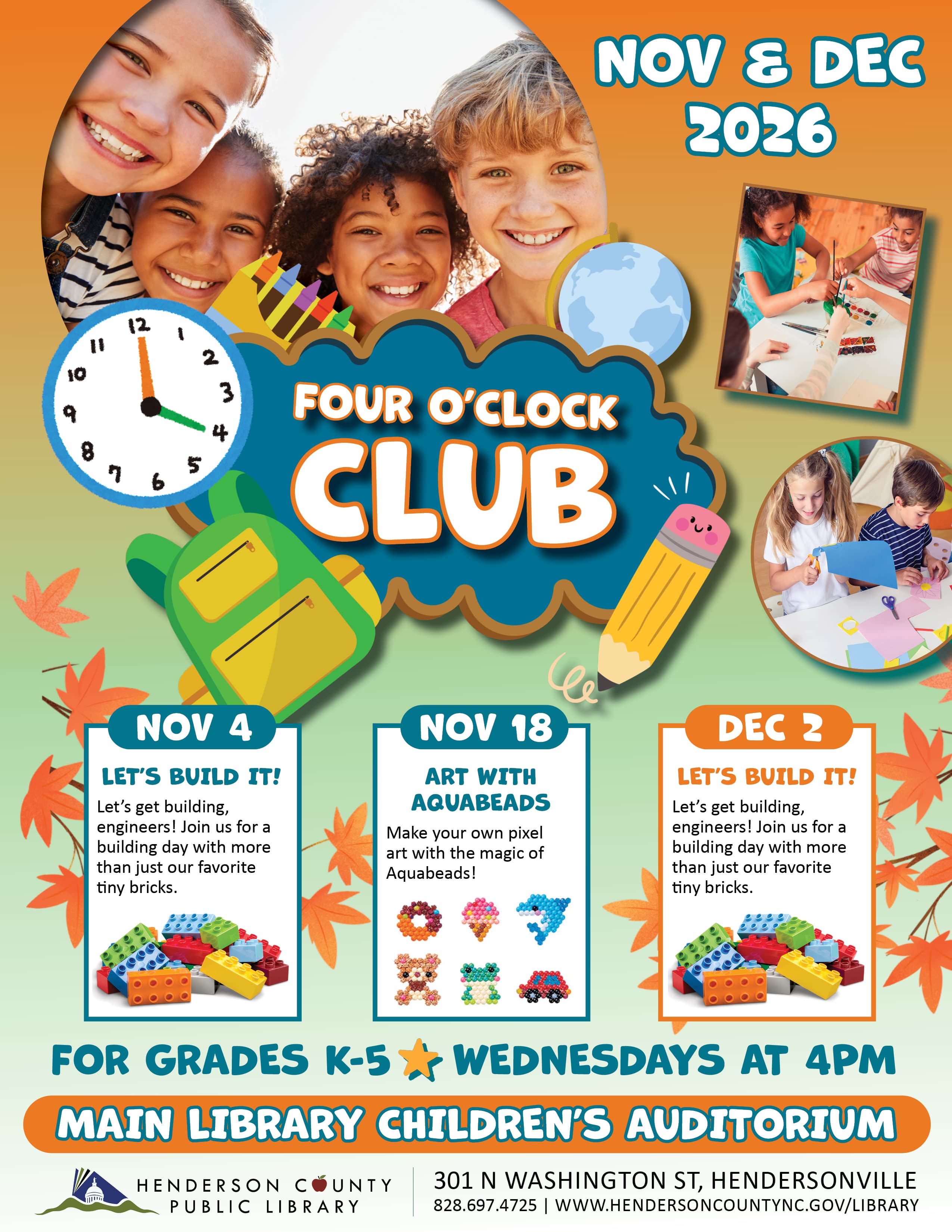 Four O'Clock Club: Let's Build It!