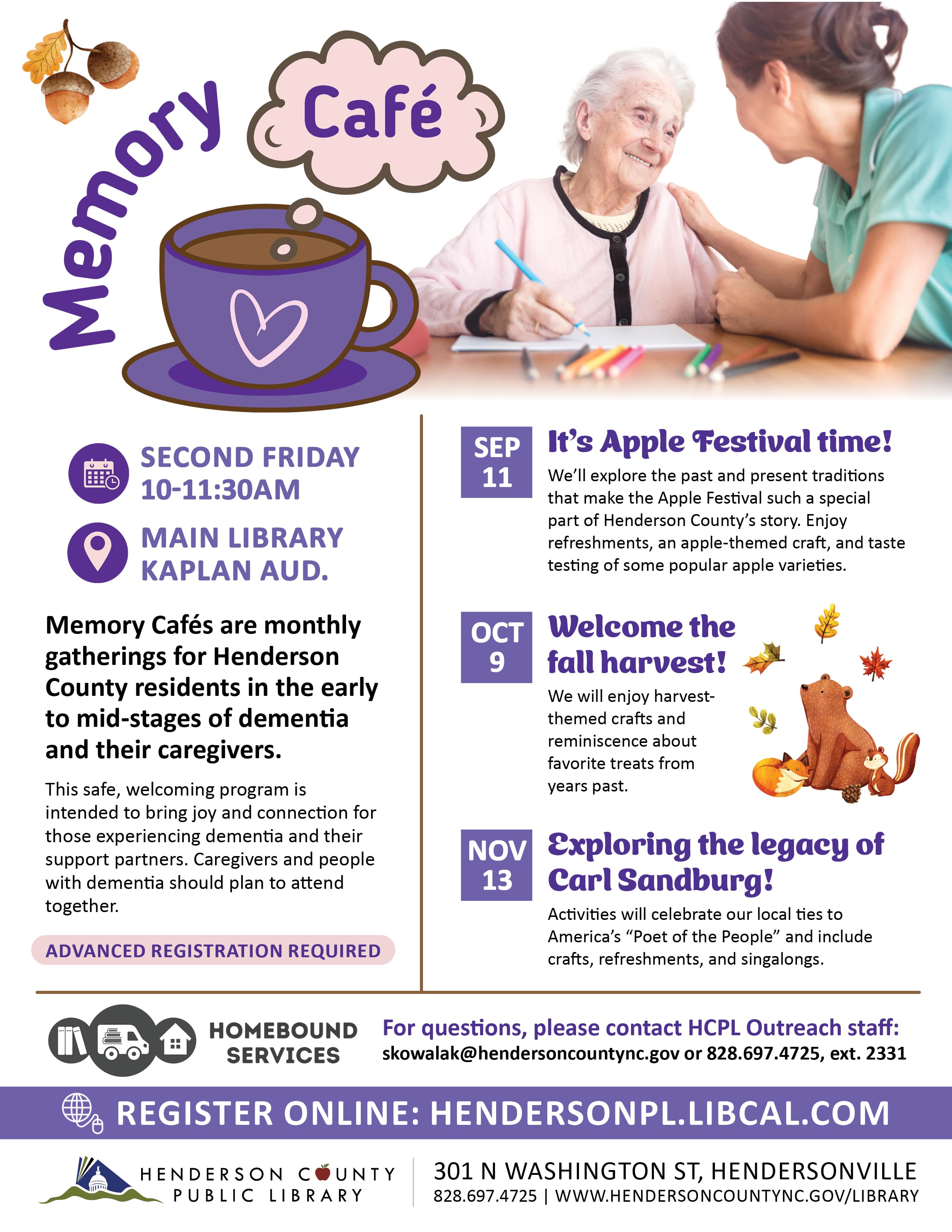 Memory Café- Exploring the Legacy of Carl Sandburg
