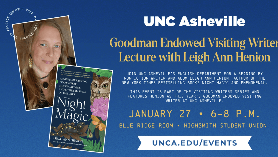 Goodman Endowed Visiting Writer Lecture w/Leigh Ann Henion