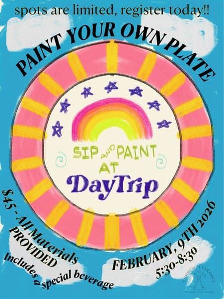 Paint your own pottery! Sip & Paint
