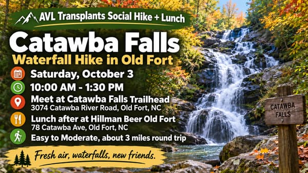 Catawba Falls Waterfall Hike & Lunch