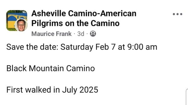 Courtesy Cross Post - Black Mountain Camino - Black Mountain Town Square 