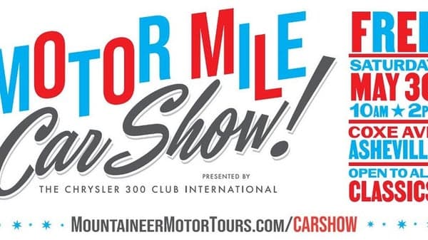 un hosted Car Show   on Coxe Ave in downtown Asheville 