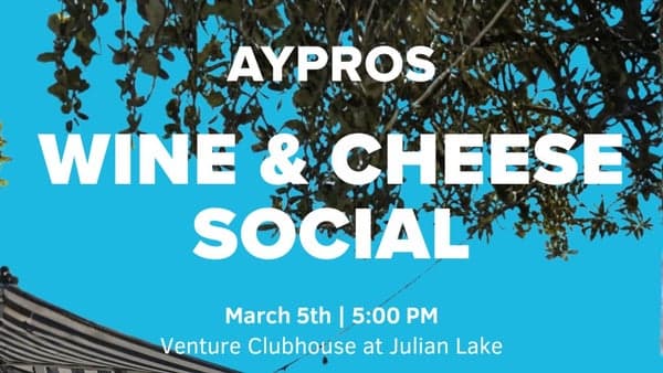 AYPROS Wine & Cheese Social at Venture Clubhouse at Lake Julian