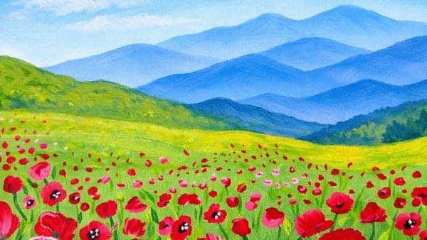 Pint & Paint- BlueRidge Poppies