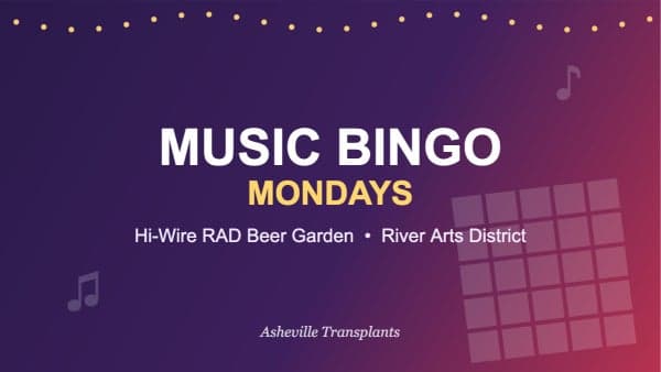 Music Bingo Monday at Hi-Wire RAD Beer Garden