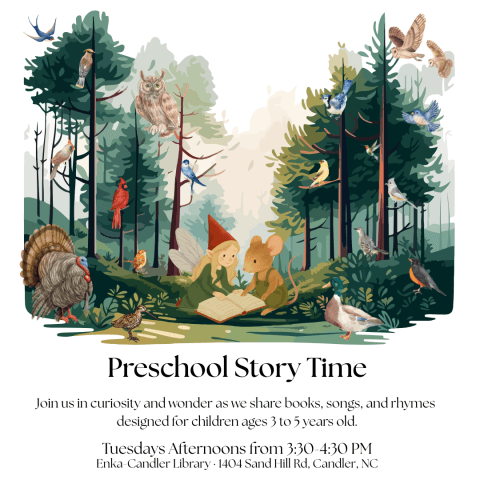 Preschool Story Time in Children's Room!
