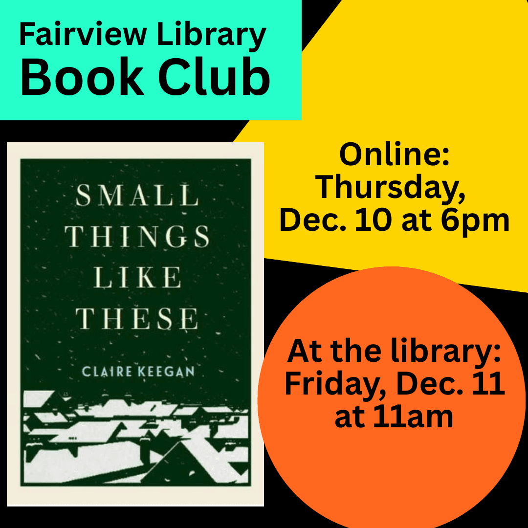 Book Club discusses Small Things Like These by Claire Keegan