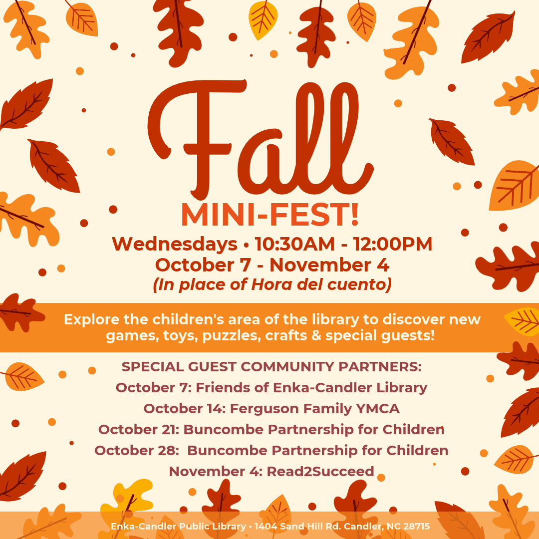 Fall Mini-Fest (In place of Hora del cuento - Bilingual Story Time)