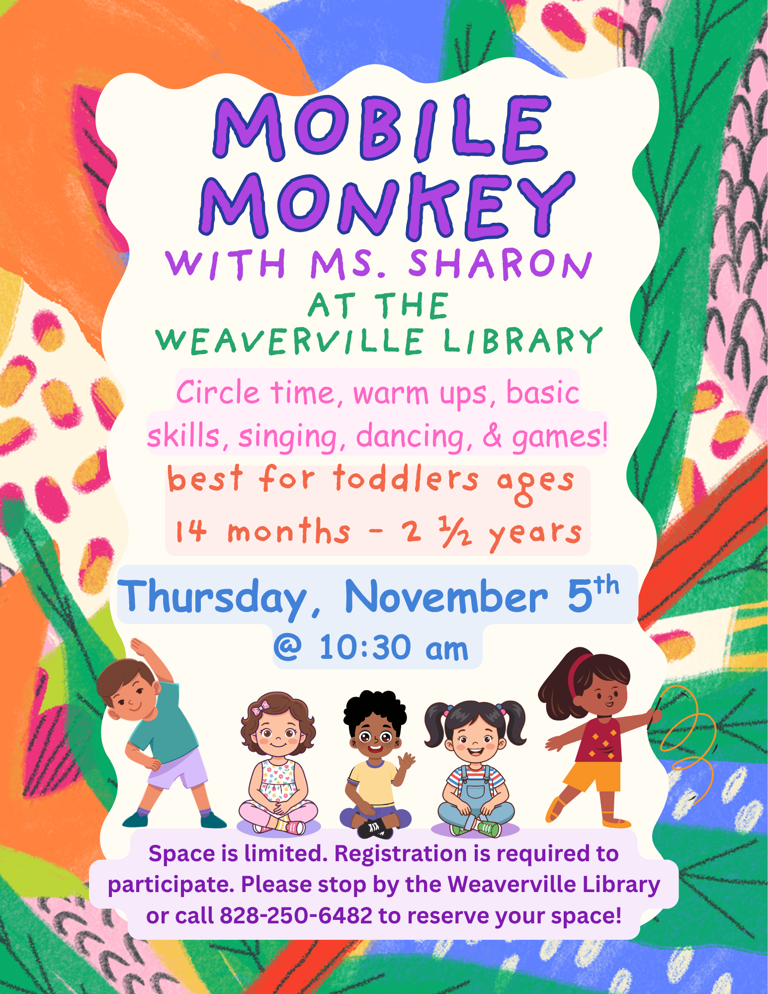 Mobile Monkey with Ms. Sharon!