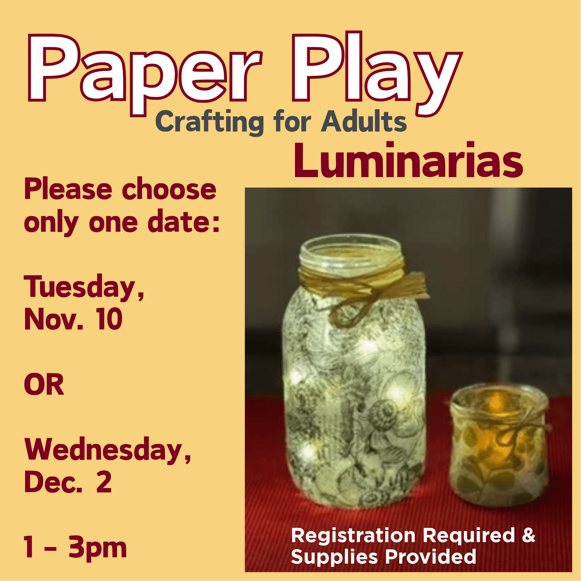 Paper Play: Decoupage on Glass with Decorative Tissue and Napkin