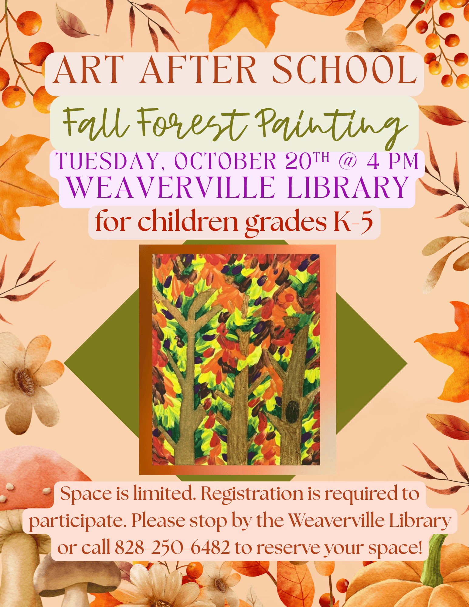Art After School: Fall Forest Painting