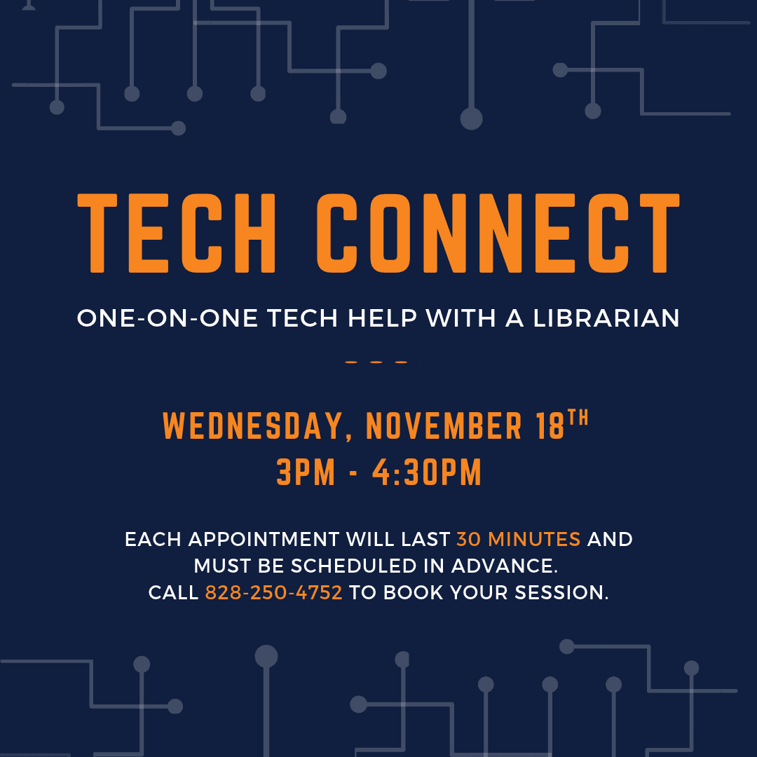 Copy of Tech Connect: One-on-One Tech Help with a Librarian