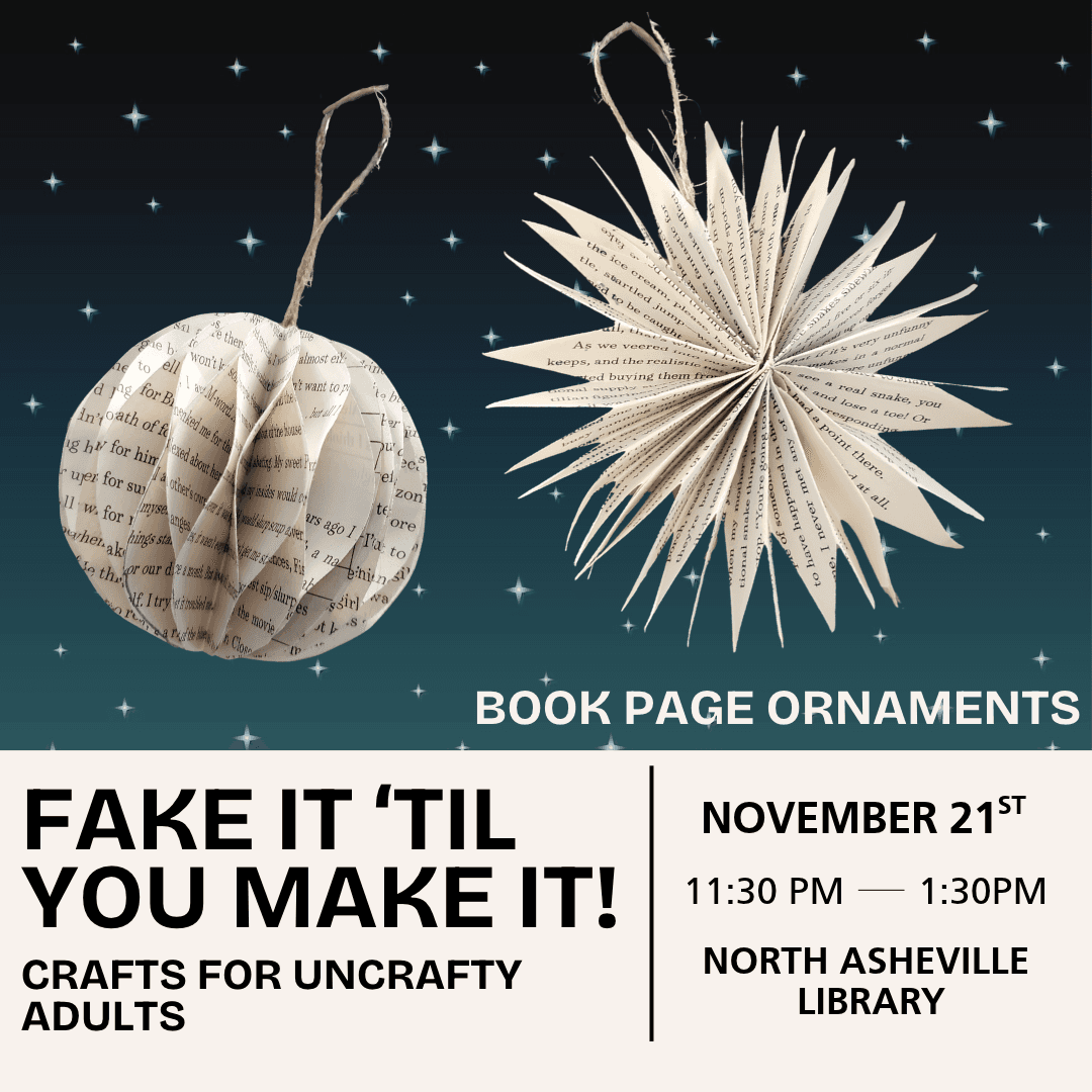 Fake It 'Til You Make It: Book Page Ornaments