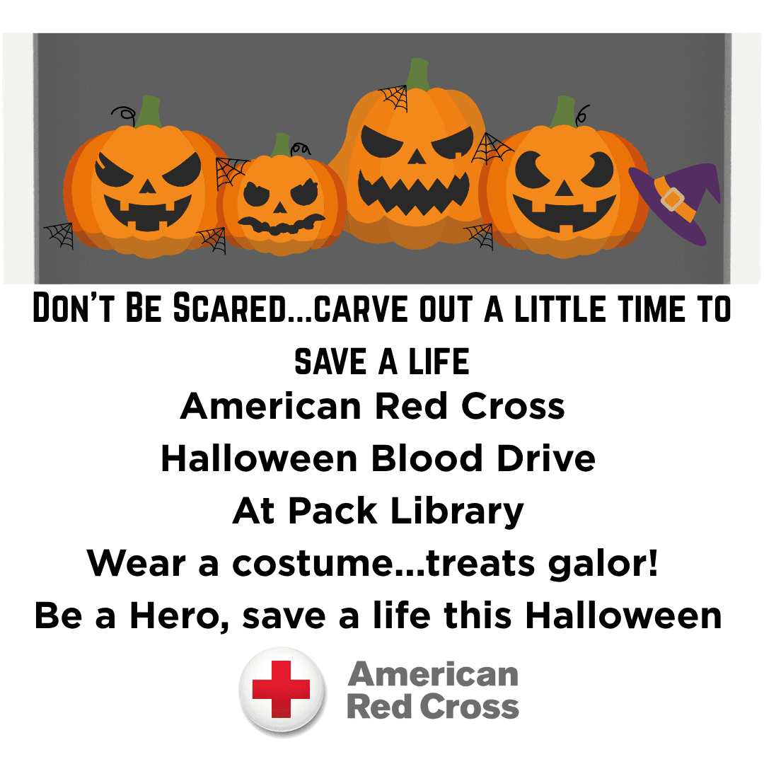 Halloween Blood Drive @ Pack Library