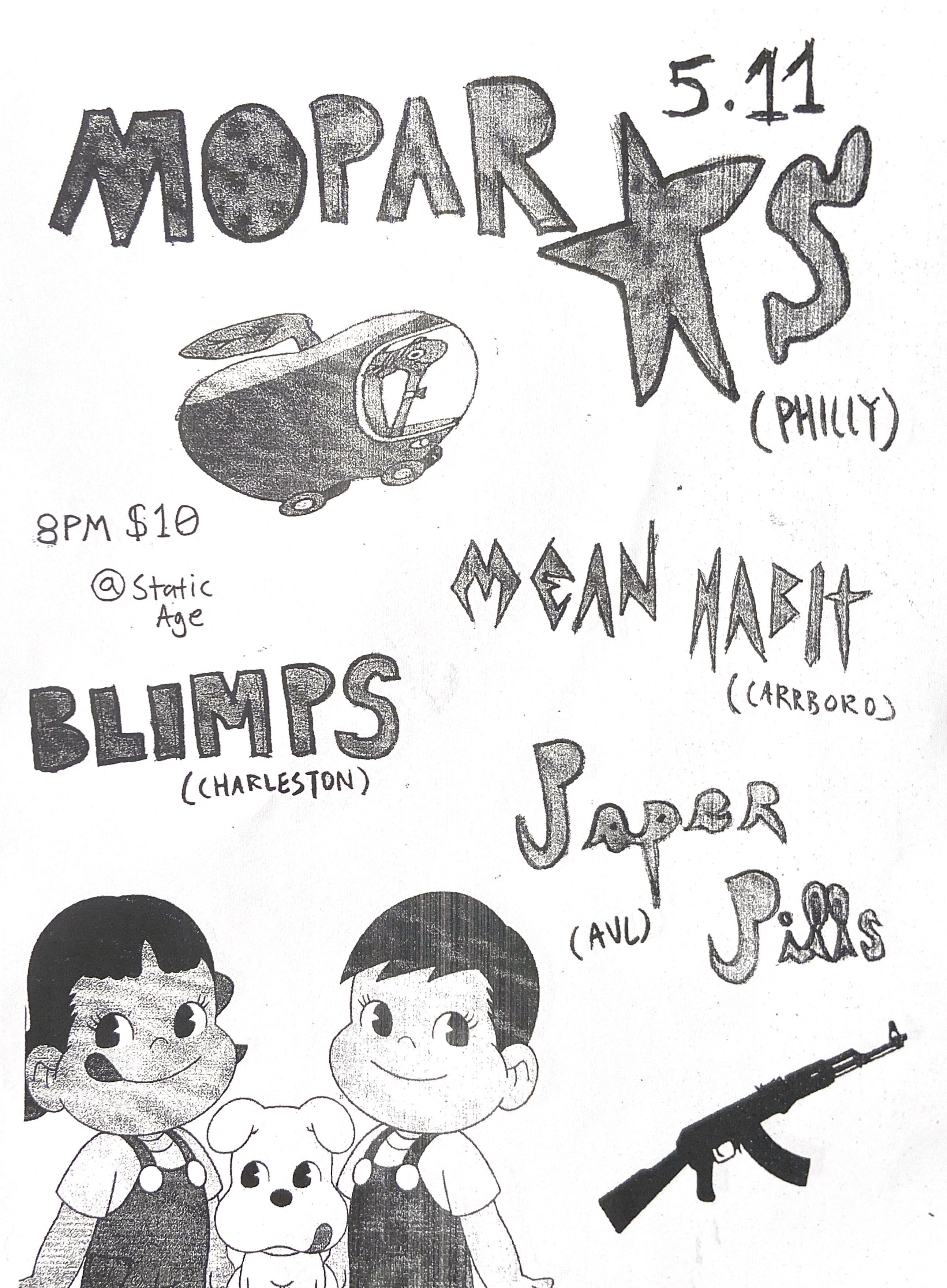 Mopar Stars / Paper Pills / Mean Habit / Blimps