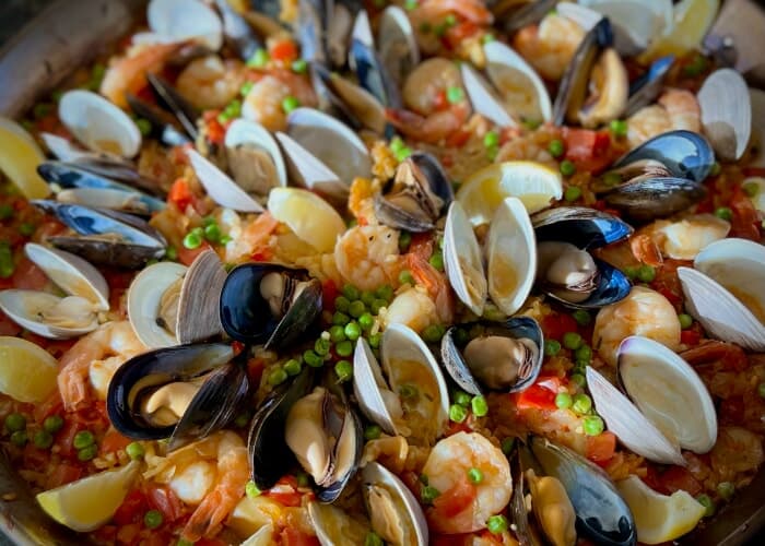 Seafood Paella at Jettie Rae's