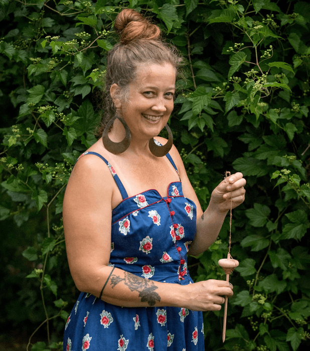 Wool Spinning Demonstration with Jamie Sparks