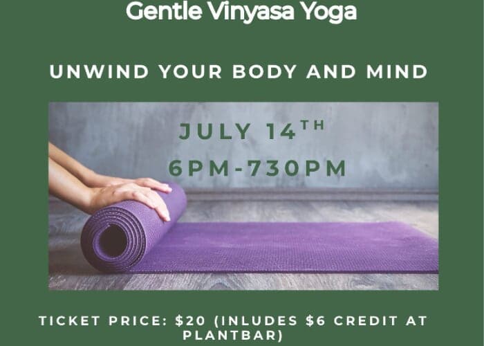 Flow & Flourish: Gentle Vinyasa Yoga at Plant Bar - South Slope