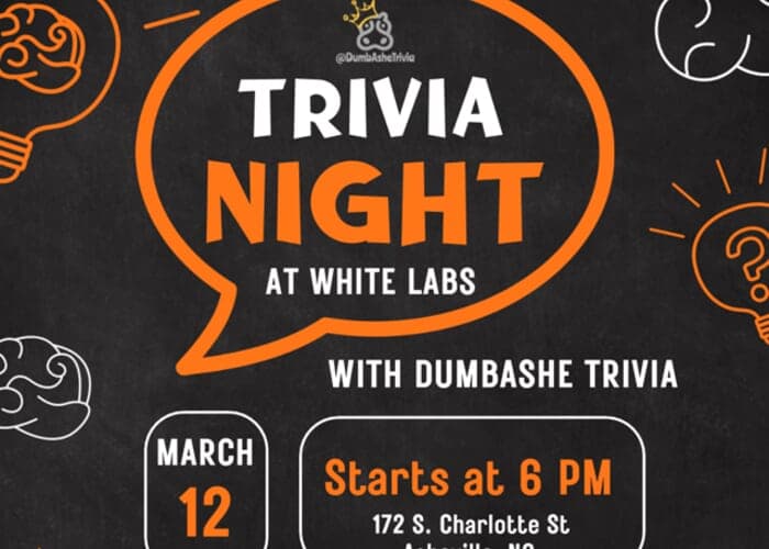 Trivia Night at White Labs with DumbAshe Trivia