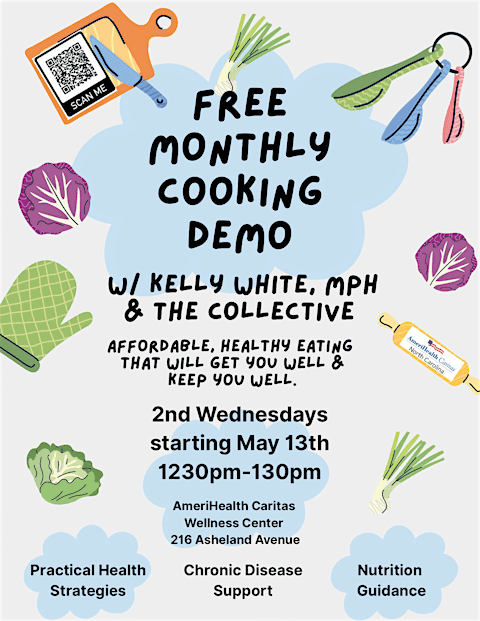 FREE Cooking Demonstration: Affordable, Healthy Eating w/ Kelly White, MPH