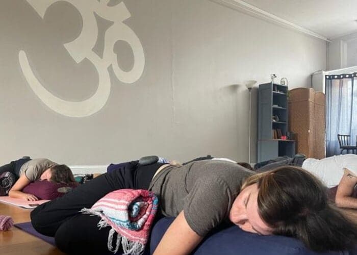 Restorative Yoga + Hot Stones