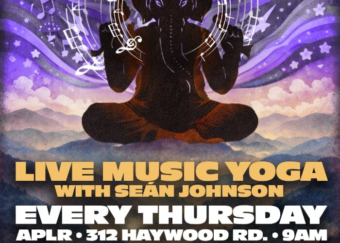 Live Music Yoga with Seán Johnson with music from Chris Rosser