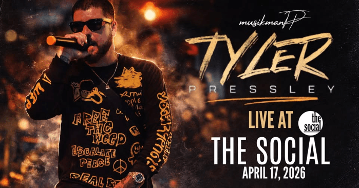 Tyler Pressley at The Social