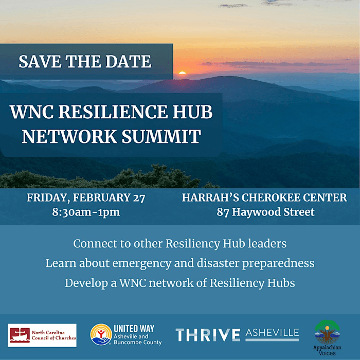 WNC RESILIENCE HUB NETWORK SUMMIT