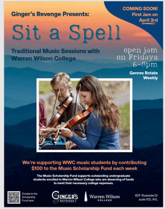 "Sit a Spell" - Traditional Music Sessions with Warren Wilson College