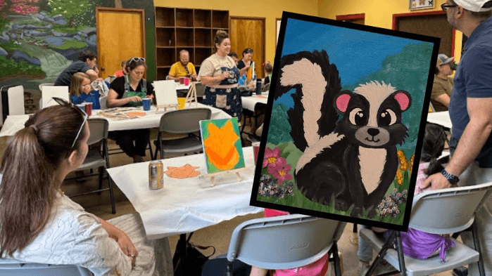 Painting With Animals: Violet the Skunk