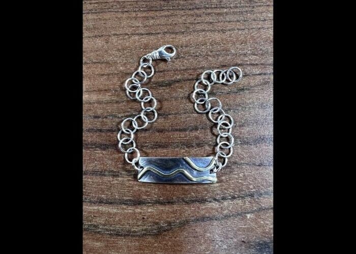Mixed Metal Mountain Bracelet
