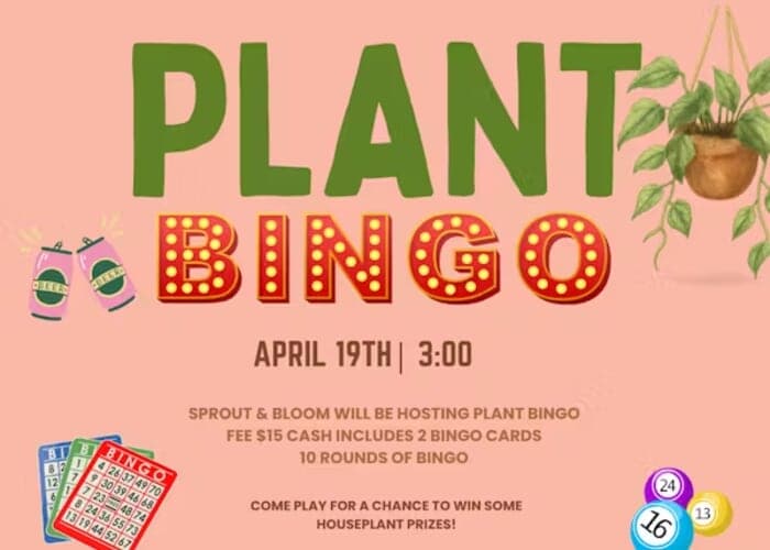Plant Bingo with Sprout & Bloom at The Mule