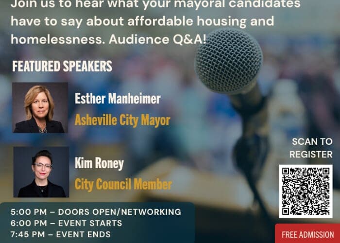 Community Discussion with Mayoral Candidates Esther Manheimer and Kim Roney