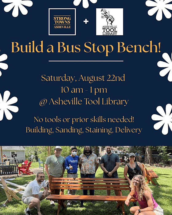 Asheville Bus Stop Bench Building Workshop