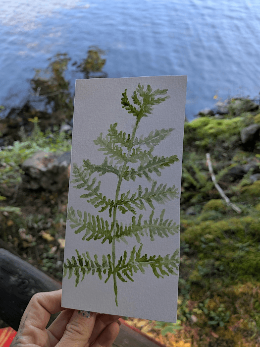Botanical Watercolor Greeting Cards in Asheville