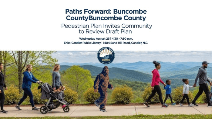 Paths Forward: Buncombe County Pedestrian Plan Invites Community to Review Draft Plan