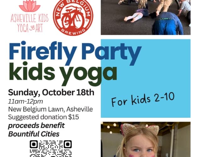 Kid's Firefly Yoga Party benefitting Bountiful Cities