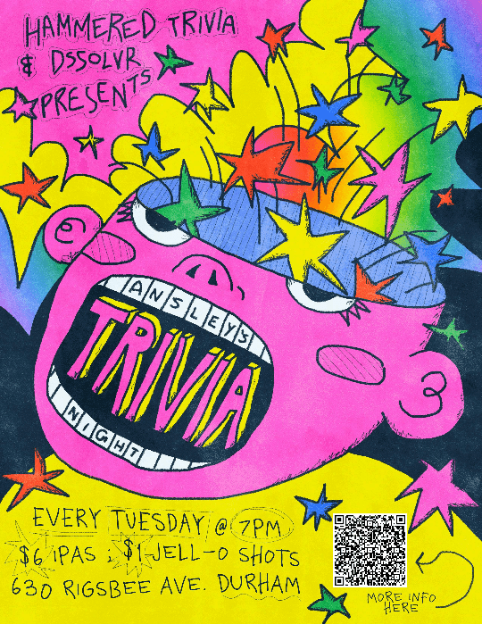 Trivia Night @ DSSOLVR (w/ Hammered Trivia - FREE & Dog Friendly!) - DURHAM