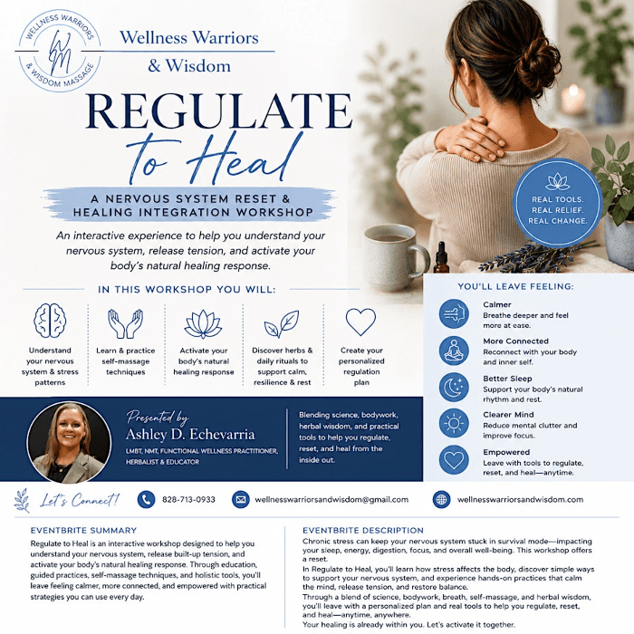 Regulate to Heal
