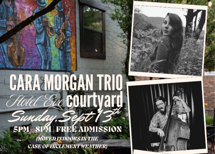FREE ADMISSION Cara Morgan Trio