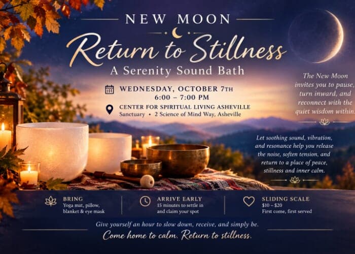 🌑✨ New Moon: Return to Stillness Sound Bath 🌑✨