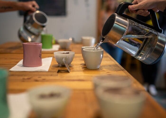 Coffee Tasting at Cooperative Coffee Roasters