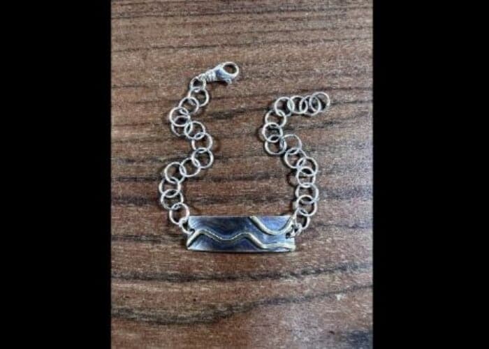 Mixed Metal Mountain Bracelet