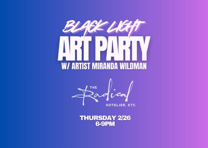 Black Light Art Party The Radical