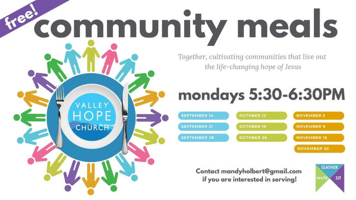 FREE Community Meals | ¡Comidas comunitarias gratuitas!