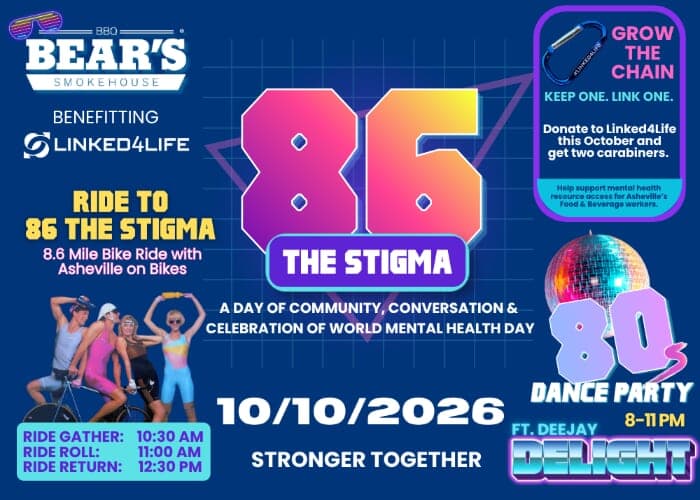 86 the Stigma: World Mental Health Day at Bear’s - POSTPONED - NEW DATE TBD