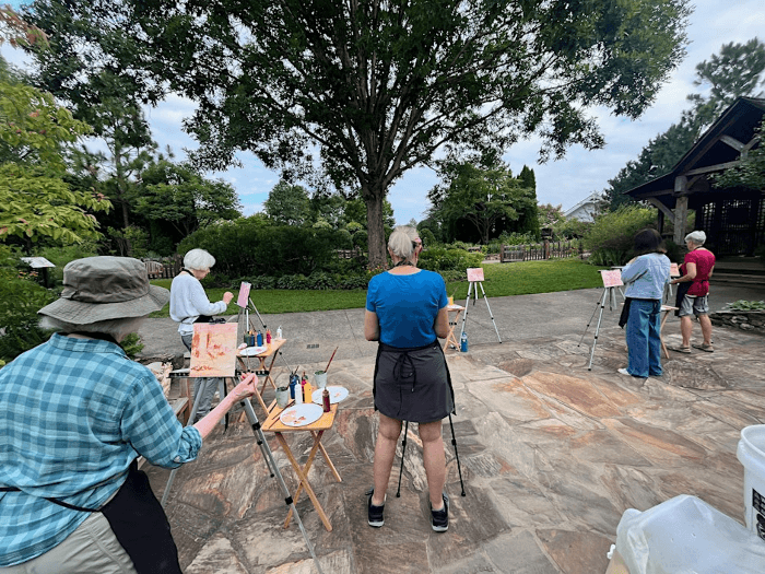 Autumn Plein Air Painting in the Gardens